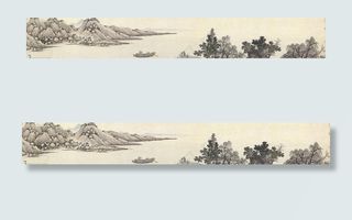 沈周 京江送别图图片