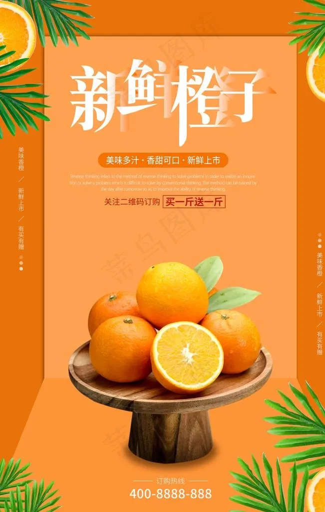 新鲜橙子图片(4724X7087(DPI:200))psd模版下载