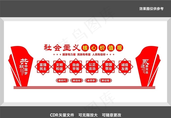 核心价值观图片cdr矢量模版下载