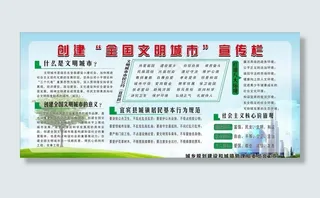 文明城市宣传栏图片