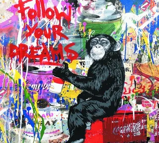 公益涂鸦大猩猩涂鸦宣传图图片