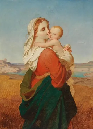 圣母与圣婴图片