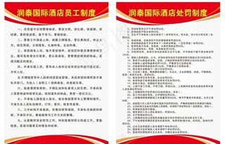酒店制度 员工制度 处罚制度图片
