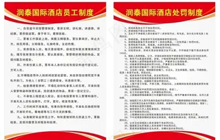 酒店制度 员工制度 处罚制度图片
