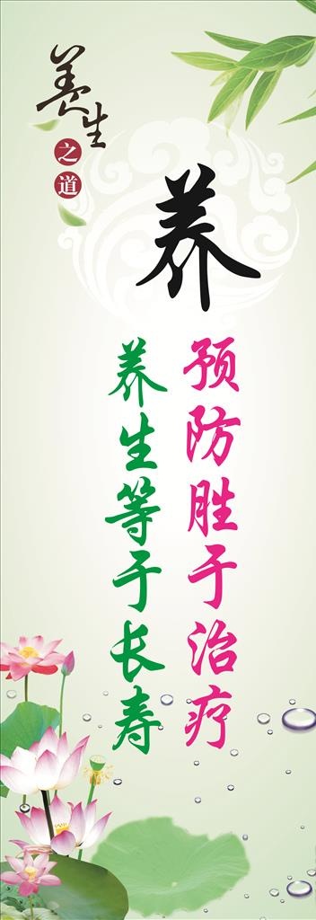春季养生易拉宝展板图片