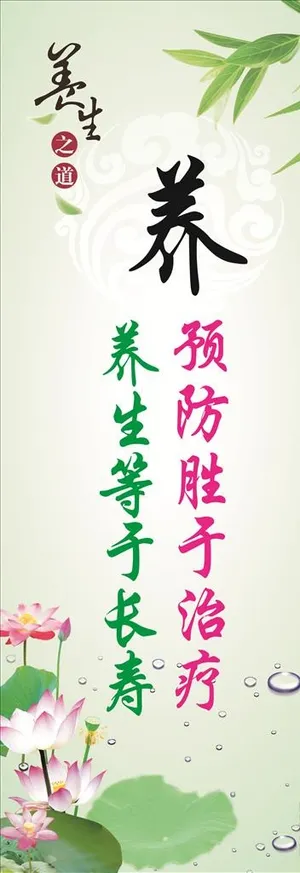 春季养生易拉宝展板图片