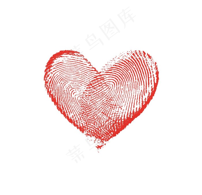 爱心指纹图片