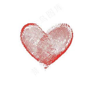 爱心指纹图片