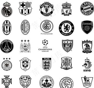 足球队徽标志图片