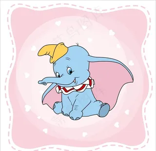 卡通小飞象图片