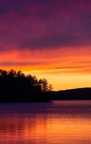 黄昏夕阳自然风景图图片