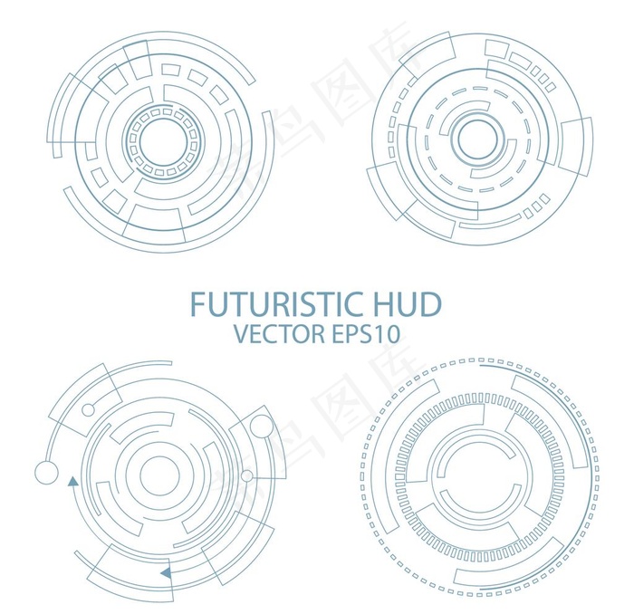 虹膜识别元素图片