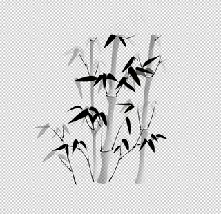 水墨竹子图片
