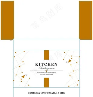 科技包装展开图图片