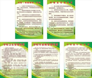 学校卫生管理制度牌图片
