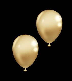 金色气球图片