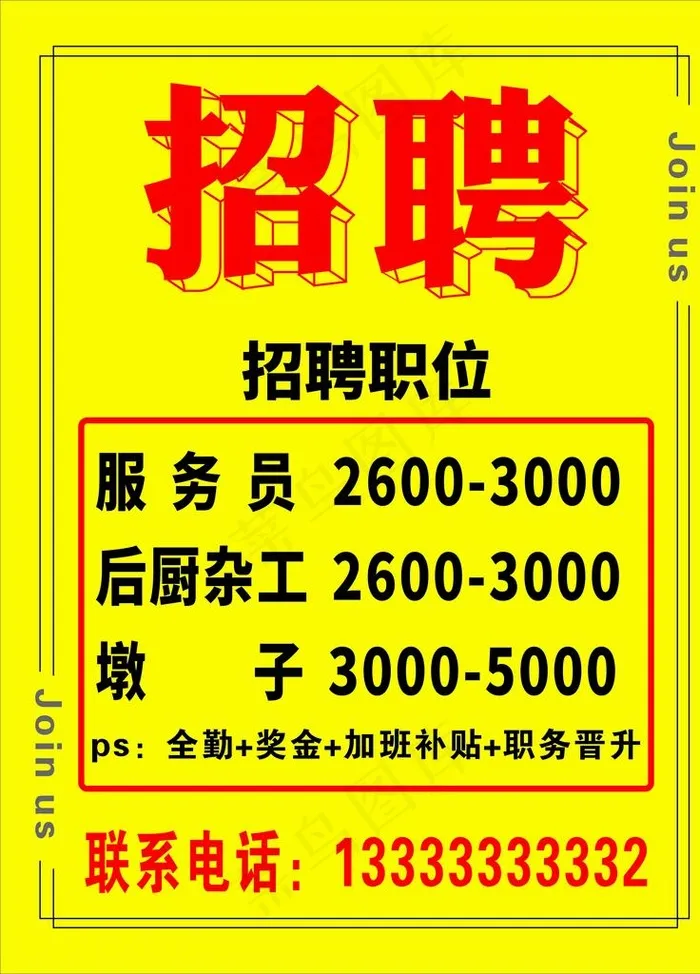 饭店招聘图片cdr矢量模版下载