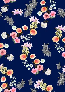 数码 印花 佩斯利花 大牌图片