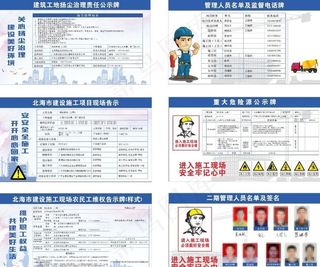工地公示牌图片