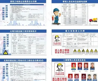 工地公示牌图片