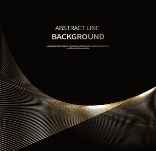 暗金色大气线条背景图片
