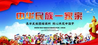 中华民族一家亲民族团结图片