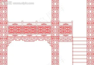 古典建筑雕花装饰图片