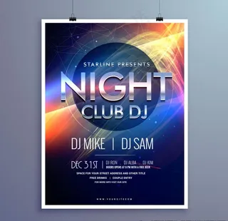 国外高档炫光酒店海报图片