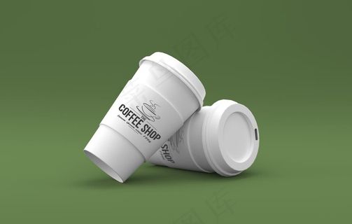 纸杯垫样机图片