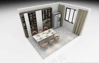 酒柜效果图图片