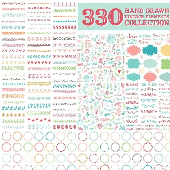 多种森系小清新图片eps,ai矢量模版下载