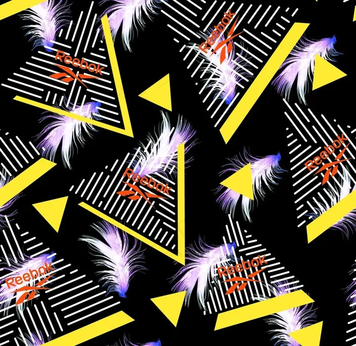 几何线条羽毛图片