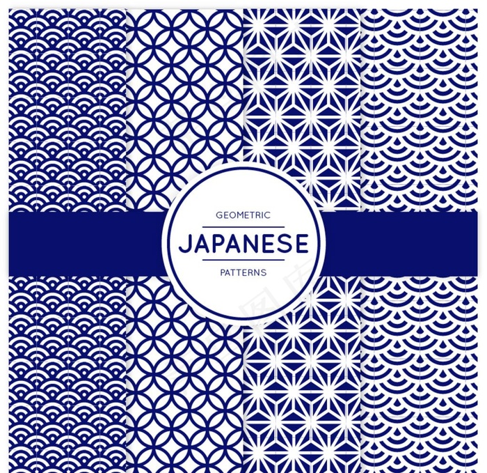 日式连续图样图片