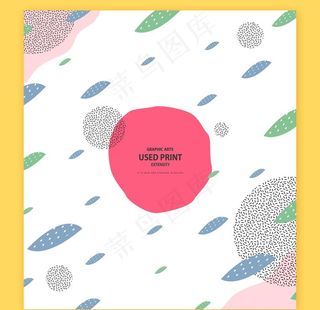 小清晰手绘花卉植物背景图片