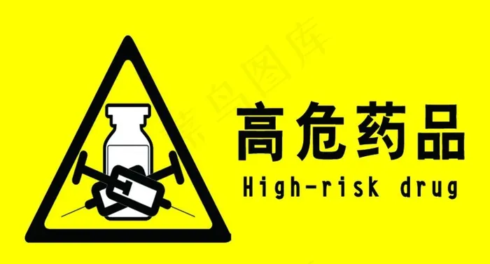 高危药品图片psd模版下载