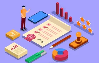 等距视角插画图片