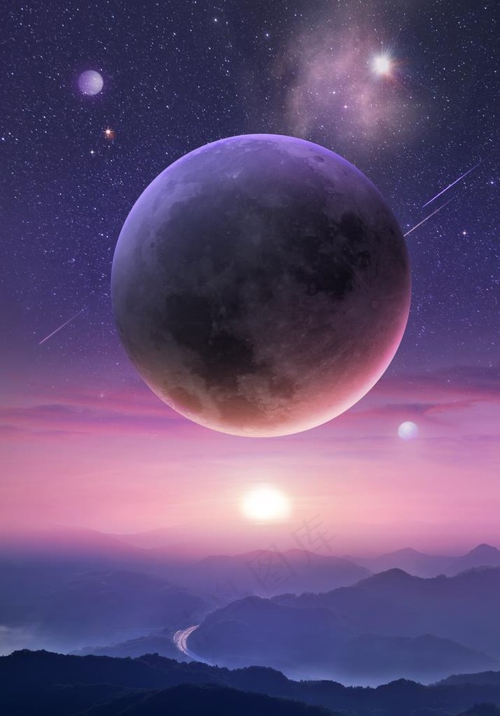 梦幻星球图片(3591X4925(DPI:300))psd模版下载