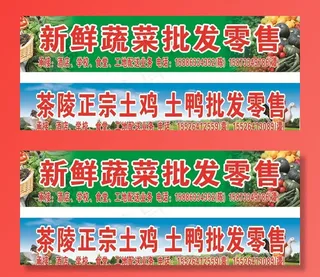 招牌 蔬菜 土鸡 土鸭批发零售图片