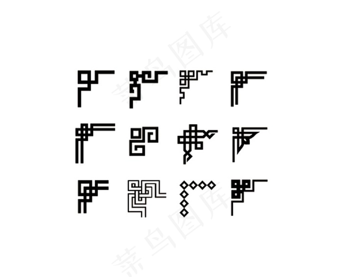 回纹花边图片cdr矢量模版下载