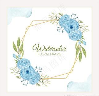 水彩花卉边框图片