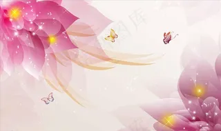 矢量花背景墙图片