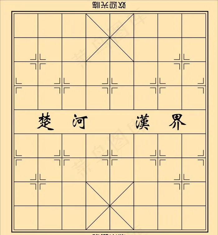 象棋盘图片cdr矢量模版下载