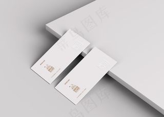 圆角名片样机图片