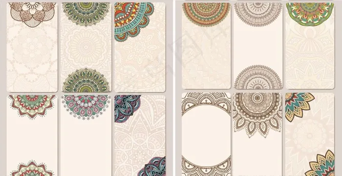 民族风背景卡片EPS矢量元素图片eps,ai矢量模版下载