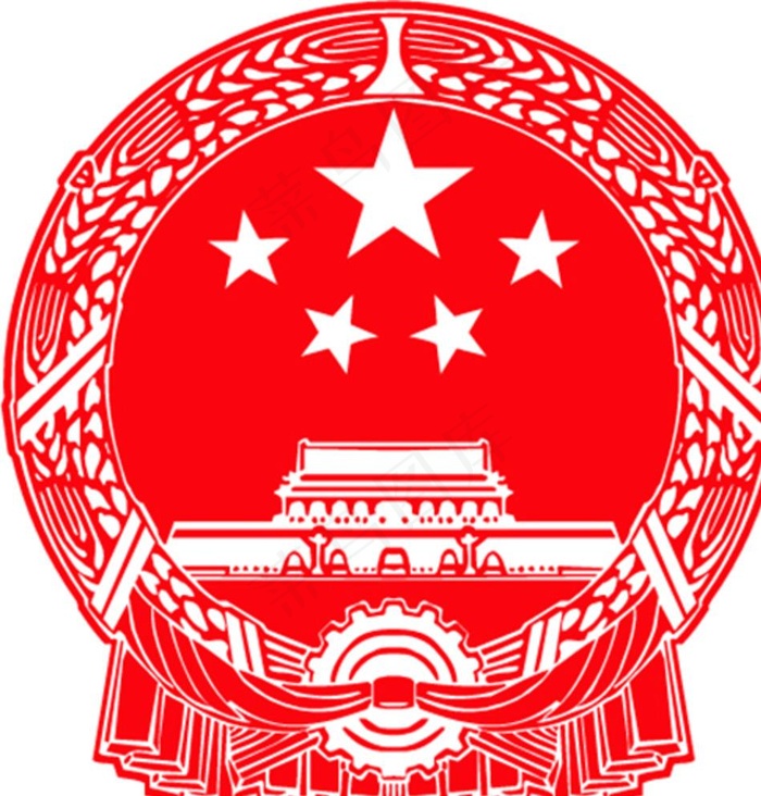 国徽矢量图标设计LOGO图片ai矢量模版下载