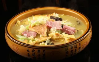 花菜烩蛋饼图片