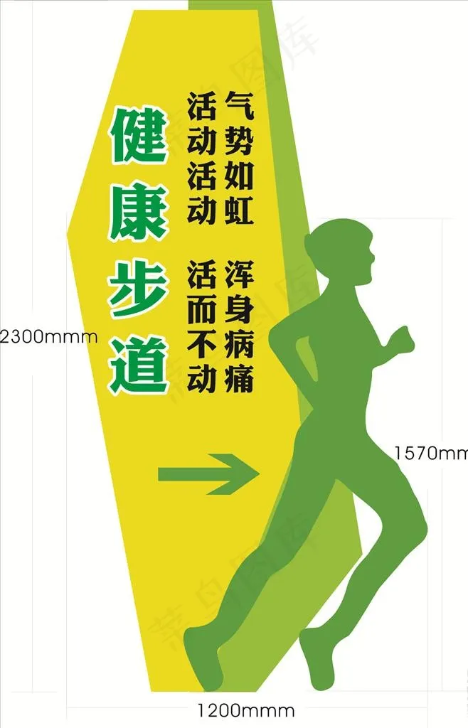 导视牌图片cdr矢量模版下载