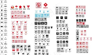 包装图标 印刷图标 防潮 防火图片