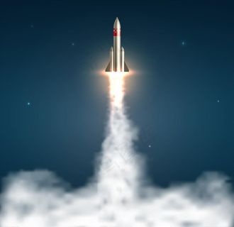 火箭升空图片