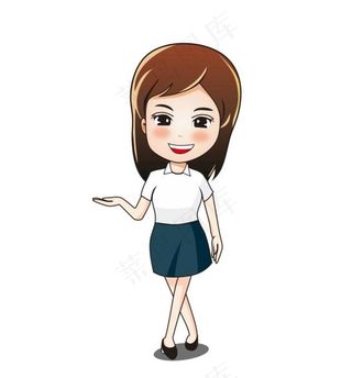 白领卡通人物图片